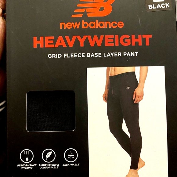 New Balance Pants New Balance Nb Heat Grid Fleece Base Layer Pantsheavyweight Men Large Nib
